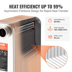 VEVOR Heat Exchanger 5"x 12" 80 Plates Brazed Plate Stainless Steel For Floor Heating Water Heating Snow Melting Beer Cooling