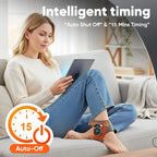 Electric Foot Massager Vibration Relaxation Ankle Massager Warm Hot Compress Ankle Brace Joint Sprain Support Ankle Protection