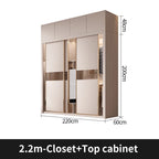 Sliding Door WardrobeNordic Modern Home Furniture Bedroom Desk Dresser In One Combination Light Luxury Corner Wardrobe furniture