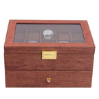 20 Slot Wooden Watches Display Box Case Jewelry Watch Storage Organizer