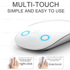 Ultra-thin Wireless Touch Mouse - Bluetooth 5.0 Multi-Touch for Mac, iPad, PC Laptop | AlluCanFind