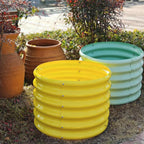 Round Metal Planter Boxes (4-Pack)