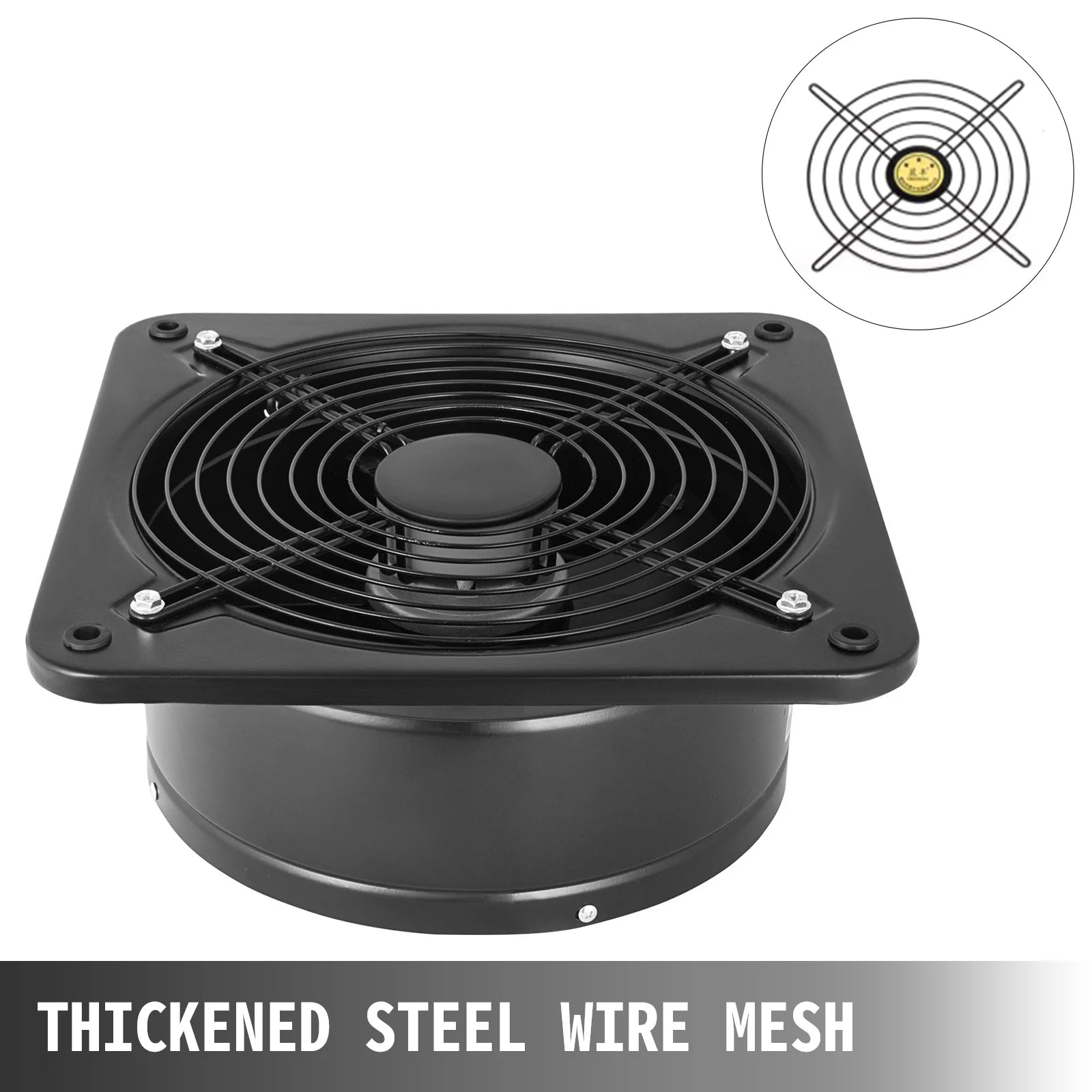 SucceBuy Commercial Industrial Ventilation Extractor Exhaust Fan 10" 12" Air Blower High Speed Low Noise for Workshop Warehouse