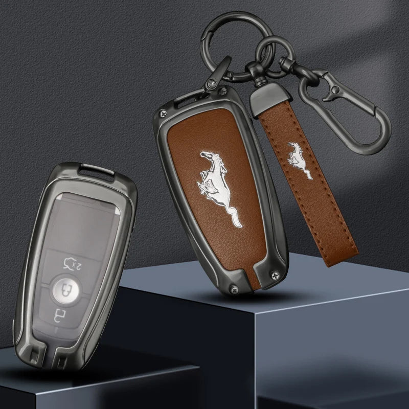 Zinc alloy Car Smart Key Case Cover Protector Shell Fob For Ford Fusion Mondeo Mustang Edge Expedition EXplorer F-150 F-250 F-35