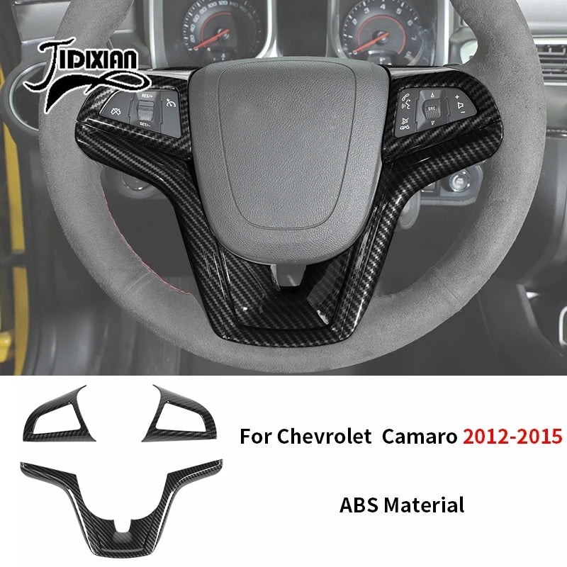 JIDIXIAN fit for Chevrolet Camaro 2010 2011 2012 2013 2014 2015 Car Interior Exterior Decoration Cover Carbon Fiber Accessories