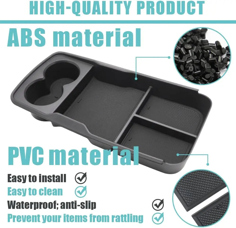 Storage Box For EV6 Lower Center Console Organizer Tray Interior Accessories Material Trim For Kia EV6 Accessories