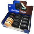 60MM Herb Grinder Plastic Cookie Biscuit  Crusher Hand Muller Cigarette Chocolate Grinder Crusher Tobacco Smoking