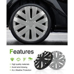 Snap On Hubcap Auto Tire Replacement Exterior Cap OEM Steel Wheel Hubcaps Wheel Cover Rim 16 Inch Hub Caps Universal Set of 4 PP