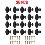 20pcs/set Round Cabinet Knobs Stainless Steel Drawer Knobs Kitchen Cupboard Pull Handles Furniture Hardware Accessory
