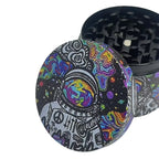 50mm Metal Astronaut Herb Grinder 4-Layer Spice Mill Mortar Raw Grass Tobacco Grinder Kitchen Tool Cigarette Smoking Accessories