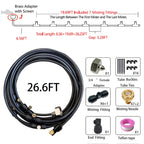 Patio Misters for Cooling Backyard Water Mister Kit for Waterpark, Garden, Greenhouse, Canopy, Porch, Umbrella Gazebo Trampoline