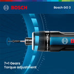 Bosch GO 3 Electric Screwdriver Set 3.6V 5Nm Cordless Mini Hand Drill Rechargeable Screw Driver Bosch Multi-Function Power Tool