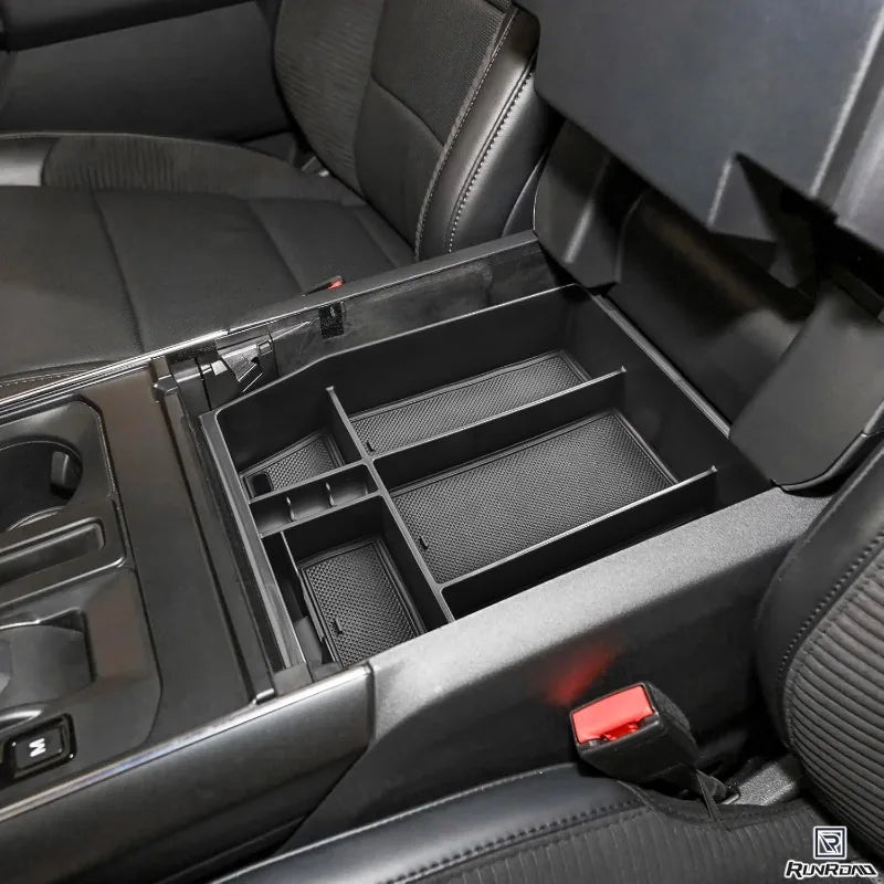 Center Console Organizer Tray Compatible 2021 2022 2023 2024 Ford F150 Accessories, Console Organizer Armrest Tray Insert Contai