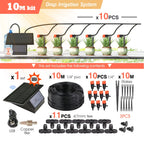 Tuya Wifi-compatibility Solar Power Timer Smart Drip Irrigation System Remote Control Watering Kit for Garden Balcony Plants Pot