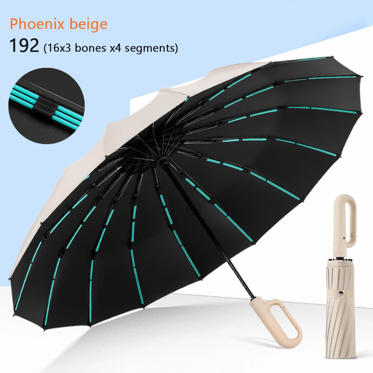 Strong Automatic Folding Umbrella