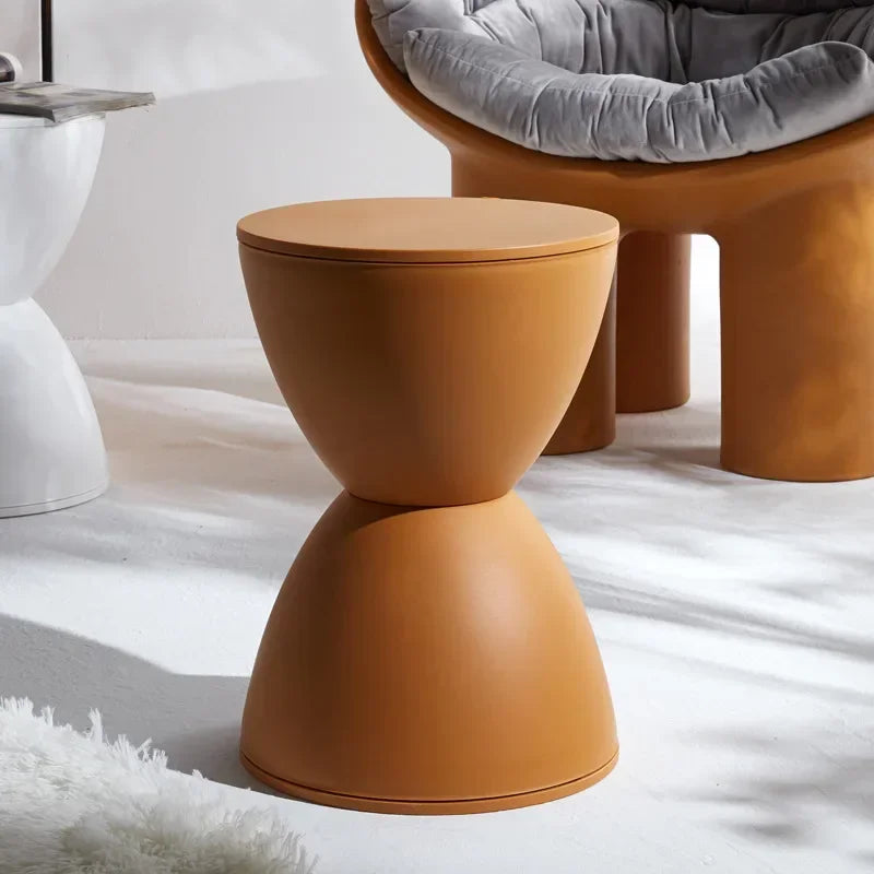 Thickened Plastic Simple Round Stool Living Room Home Stool Short Stool Simple Style Garden Balcony Waterproof Stools