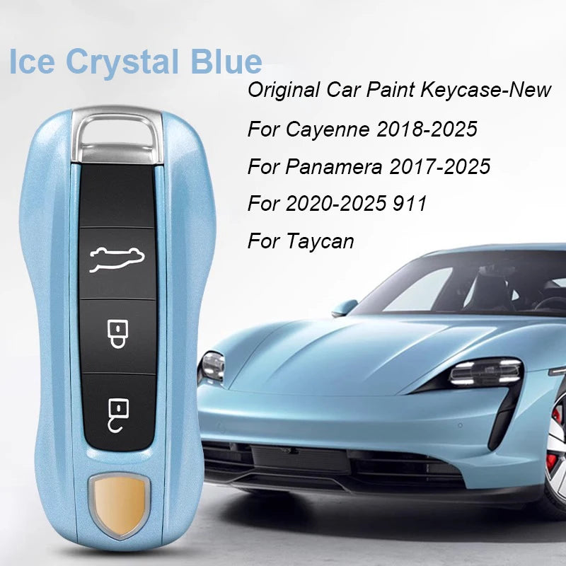 Key Case For Porsche Panamera Spyder Carrera Macan Boxster Cayman Cayenne 911 970 981 991 Smart Remote Key Case Fob Covers Bag