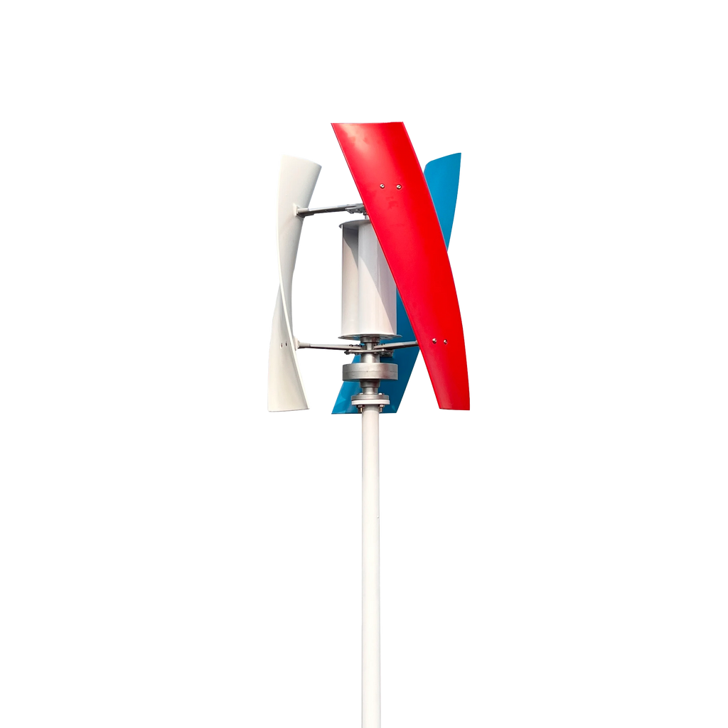 For Homeuse Vertical Axis Wind Power Turbine Generator 2KW 12V 24V 48V Low Noise Upright Windmill for Farm Seashore Boat