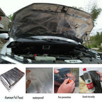 157"x39" Automotive Sound Deadening Insulation Mat - Aluminum Heat & Noise Barrier for Car, 5mm Thick X 400cm X 100cm