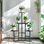 5 Tiered Corner Tall Plant Stand Shelf Floor Display Rack for Living Room Balcony