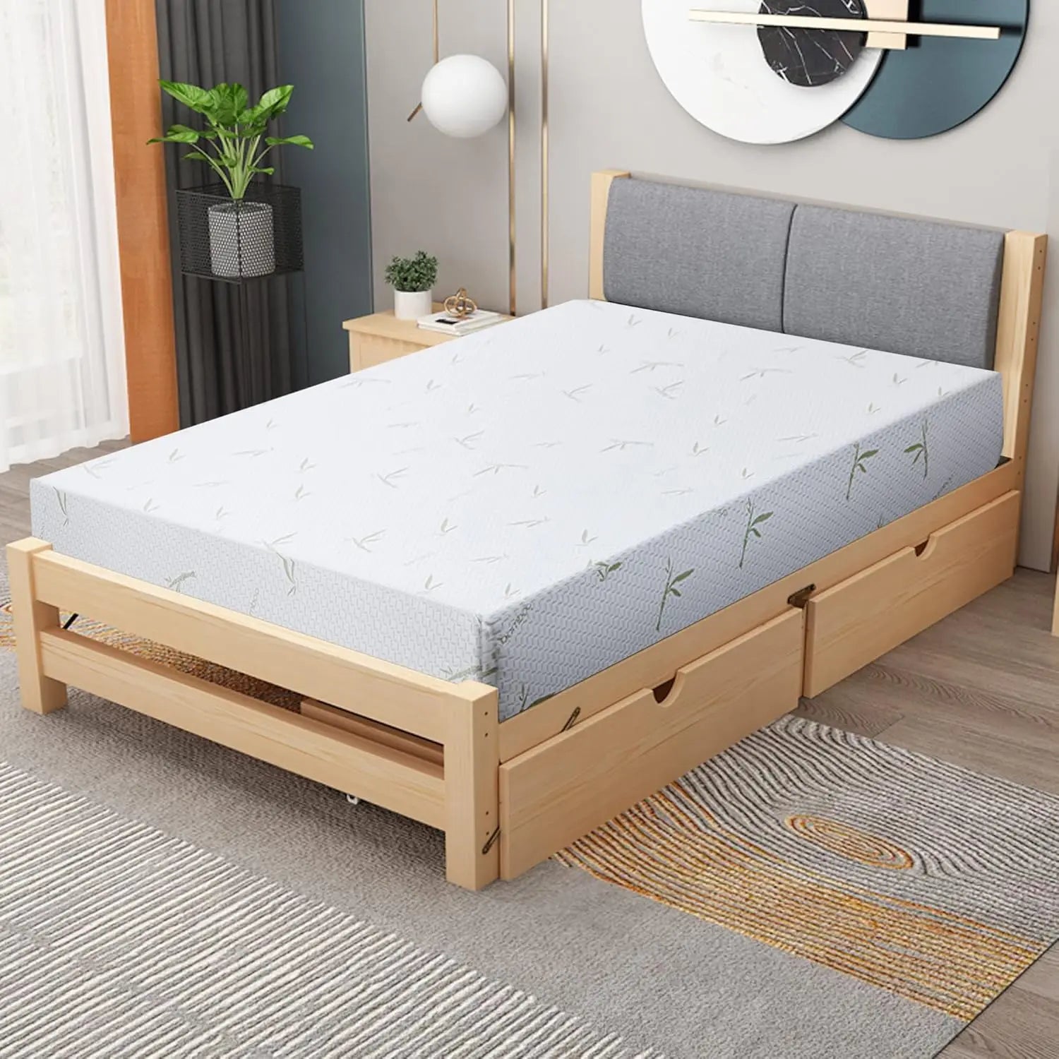 Full Mattress, 8 inch Gel Memory Foam Mattress Queen Size for Cool Sleep & Pressure Relief, Medium Firm Mattresses CertiPUR-US C