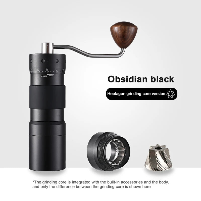 Hand Cranked Bean Grinder Seven Star Coffee Grinder Household 420 Stainless Steel Core Hand Cranked Coffee Grinder Hand Cranked