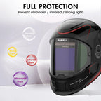 ANDELI 100*95mm Welder Mask Large View Auto Darkening Welding Helmet True Color DIN4 1/1/1/2 Soldering Mask  for TIG MIG MMA CUT