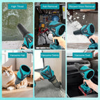 3200W Brushless Electric Blower 300000RPM Handheld Leaf Dust Blowing and Suction Turbo Fan Jet for Makita 21V Battery Pin