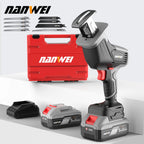NANWEI Brushless Reciprocating Saw Power Tool Reciprocating Saw Metal Cutting Wood Cutting Tool Electric Drill Accessory