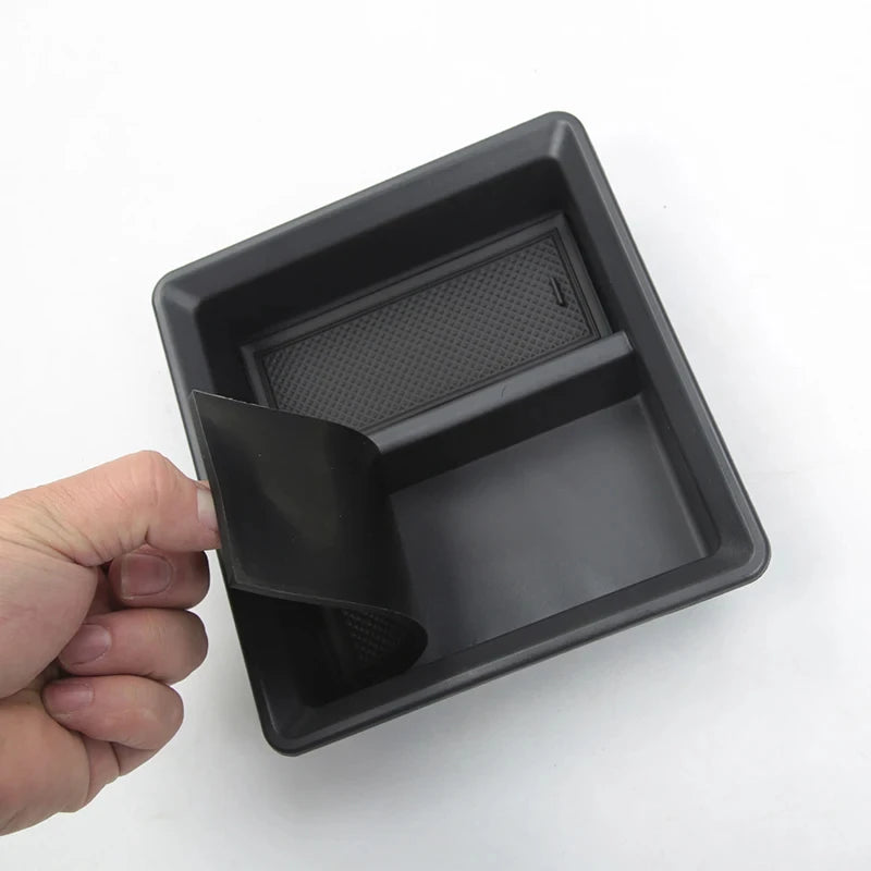 Central Control Storage Box for Tesla Model 3/Y/3+ Modely Juniper Center Console Organizer Tray Armrest Cubby Drawer Accessories