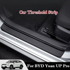 For BYD Yuan UP Pro 2024 2025 Car Door Threshold Strip Protective Stickers Door Trunk Scratch Trampling Resistant Stickers Pad