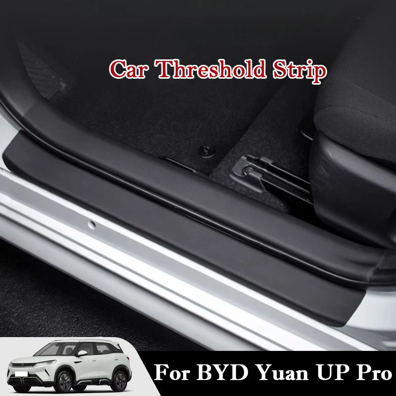 For BYD Yuan UP Pro 2024 2025 Car Door Threshold Strip Protective Stickers Door Trunk Scratch Trampling Resistant Stickers Pad