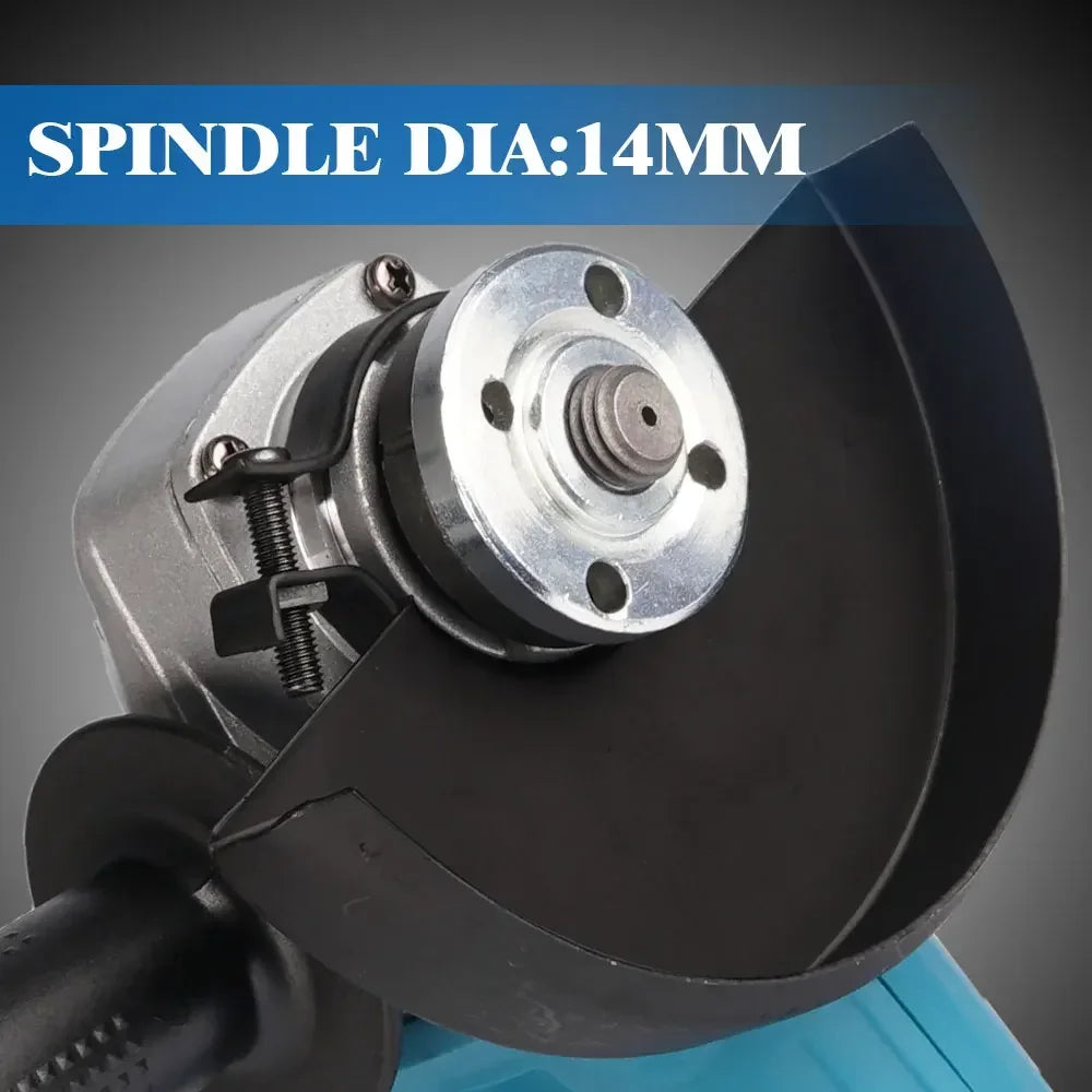 JAUHI 125mm Brushless Angle Grinder 4 Gears Cordless Grinding Machine Cutting Woodworking Power Tools For Makita 18V Battery