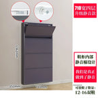 Narrow Shoe Rack Home Aesthetic Living Room Furniture Tilted Vertical Wooden Storage Hallway Shoe Cabinets n