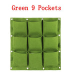 Black Green Wall Hanging Planting Bags Flower Pot Grow Bag Garden Planter Vertical Suculentas Plant Pot Home Decor Accessories