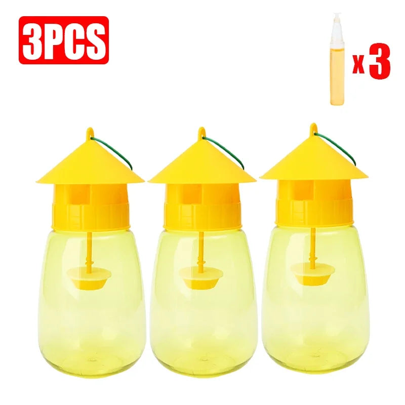Reusable Fruit Fly Trap Killer Plastic Drosophila Mosquitoes Traps Bottle Garden Orchard Farm Insect Catcher Pest Control Tools