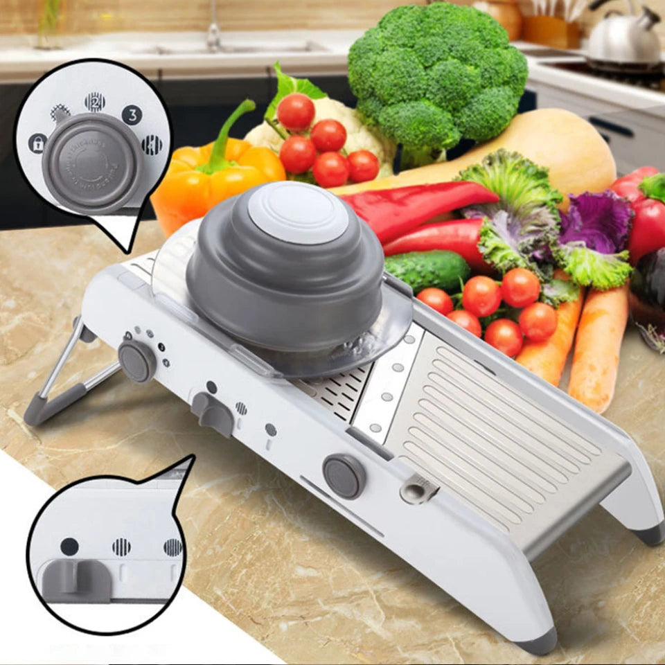 Multifunctional vegetable cutter Vegetable Cutter Slicer Grater Multi-functional Vegetab le Adjustable Safe Blades Grater