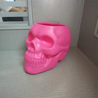 Skull Planter Vase Gothic Skull Flower Pot Goth Plant Pots Succulent Planters For Home Decor Halloween Decoration Pen Holder