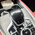 For CHERY Tiggo 8 Pro Max 2024 Gear Lever Cover Shifter Knob Case Gearbox Stick Shift Collars Handle ABS Carbon Car Accessories