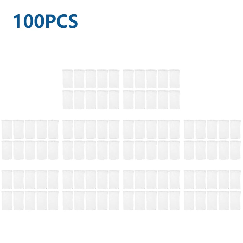 100-10PCS Pool Skimmer Socks Fish Tank Mesh Bag Round Swimming Pool Mesh Filter Cleans Debris and Leaves Baskets Filters