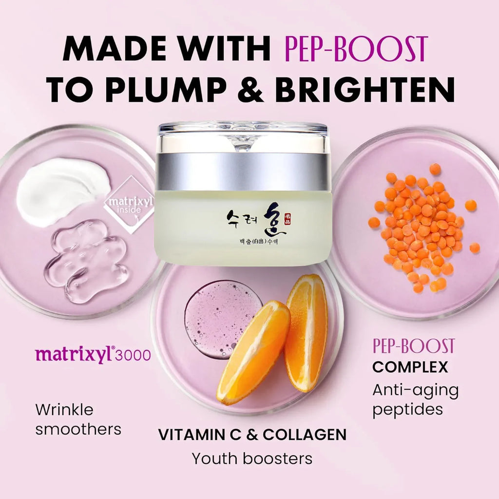 Korean Whitening Skincare Cream Collagen Anti-Wrinkle Firming Face Cream Deep Hydration to Fade Fine Lines and Lift Anti-Aging