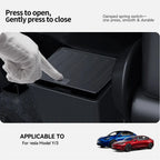 YZ For Tesla Model 3 Y Juniper Highland Rear Seat Storage Box Organizer Car Center Console Bins Backseat Trash Can Garbage Bag