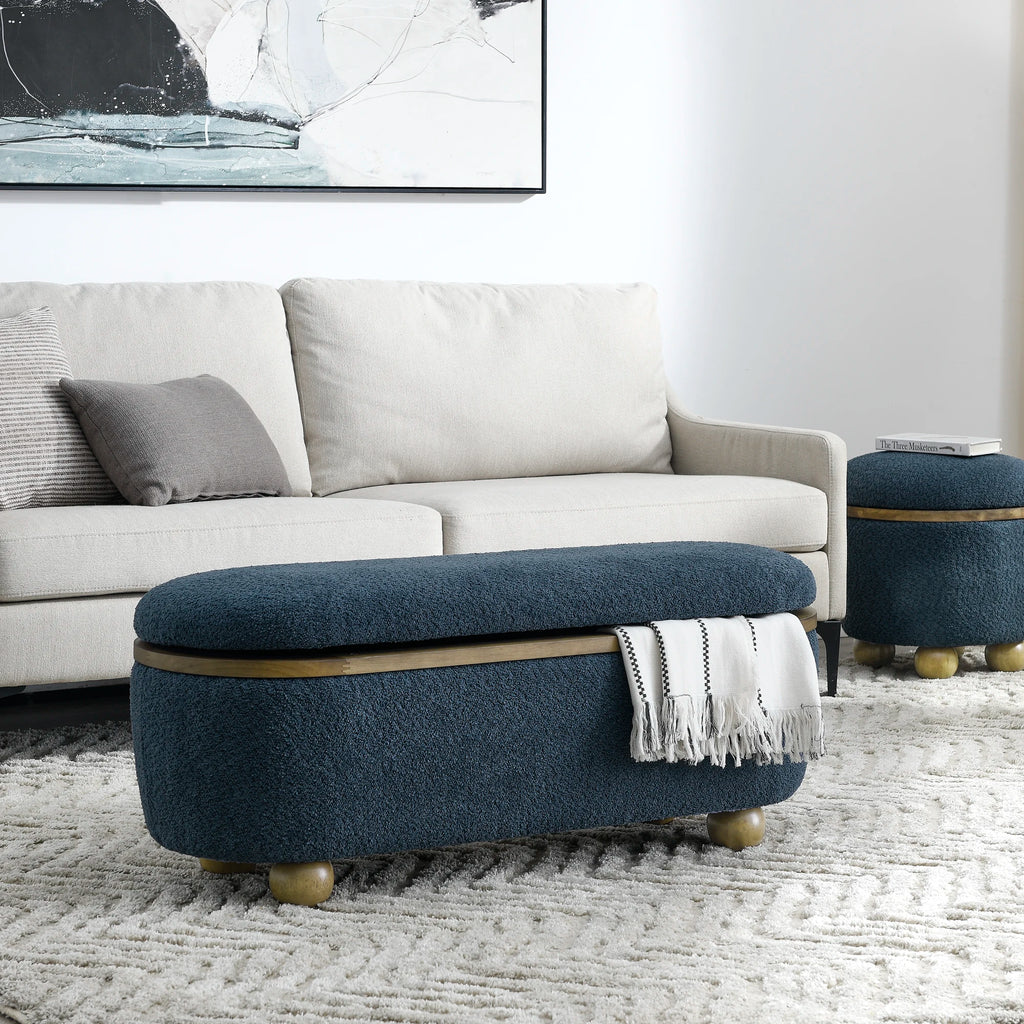 Storage Ottoman Bench, Bedroom Bench with Hidden Storage, Footrest Stool for Living Room Furniture, Entryway, Hotel Use