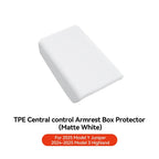 YZ Tesla Model 3 Y Highland Juniper Car Center Console Armrest Pad TPE Soft Case Lid Auto Central Armrest Box Cover Accessories