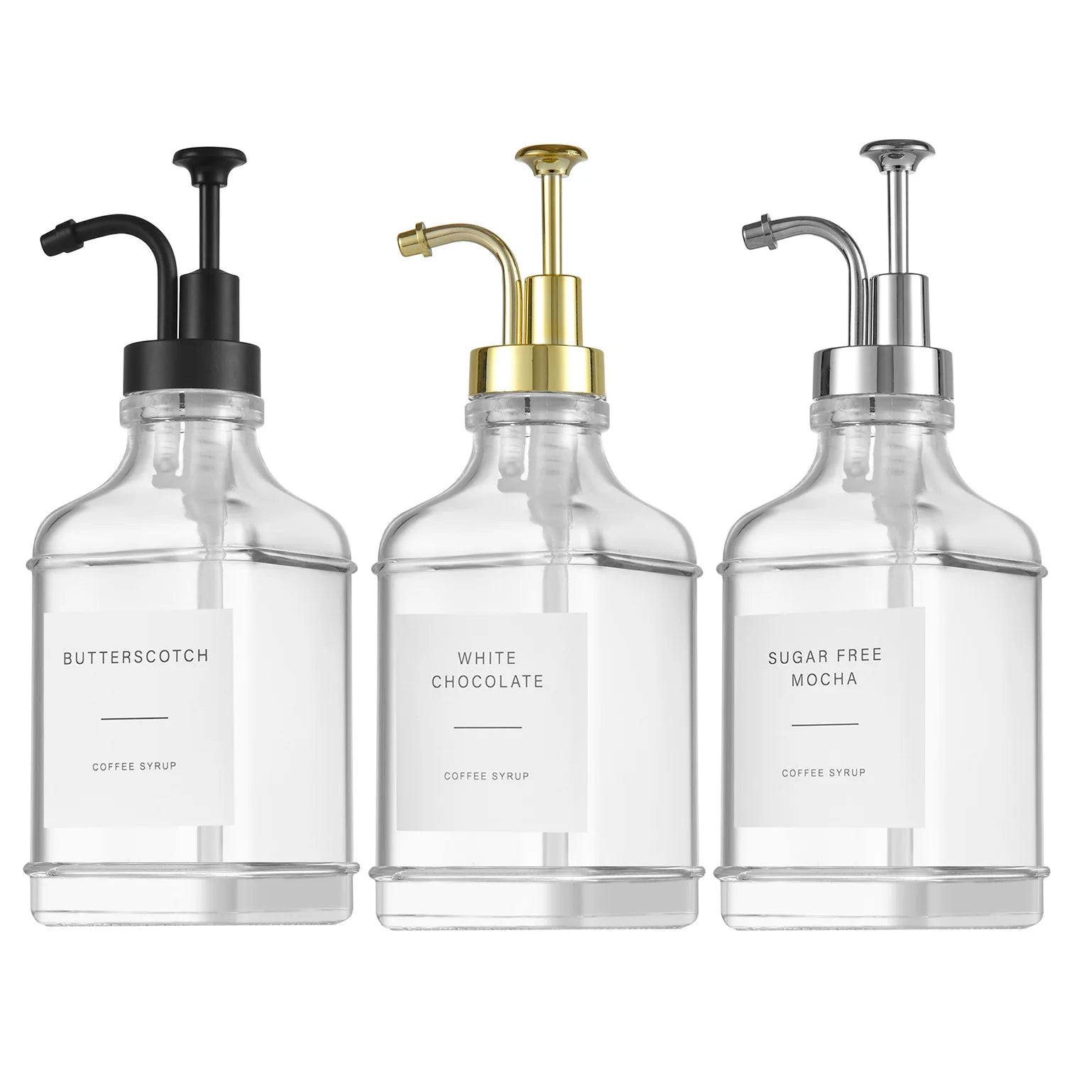 Soap Pump Dispenser Glass Bottle Bathroom Gel Liquid and Shampoo Dispenser Square Glass Bottles with Pumps Soap Container