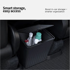 YZ For Tesla Model 3 Y Juniper Highland Rear Seat Storage Box Organizer Car Center Console Bins Backseat Trash Can Garbage Bag