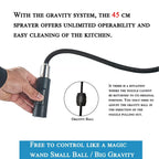 Black Pull-Out Sensor Kitchen Faucet - Touch Control Mixer Tap