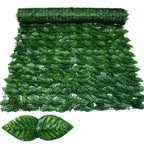Artificial Leaf Privacy Fence Screen  Fake Hedge Panels Balcony Screen Ivy Leaves Fence Screen for Wall Garden Patio Decor