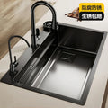 304 Stainless Steel Kitchen Vegetable Basin Large Sink Stainless Steel Sink Countertop Household Vegetable Sink