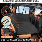 Pet Car Seat Protector Anti Slip Waterproofing Dog Car Seat Cover 600D Oxford Cloth Reinforced Stitching with Straps for Travel